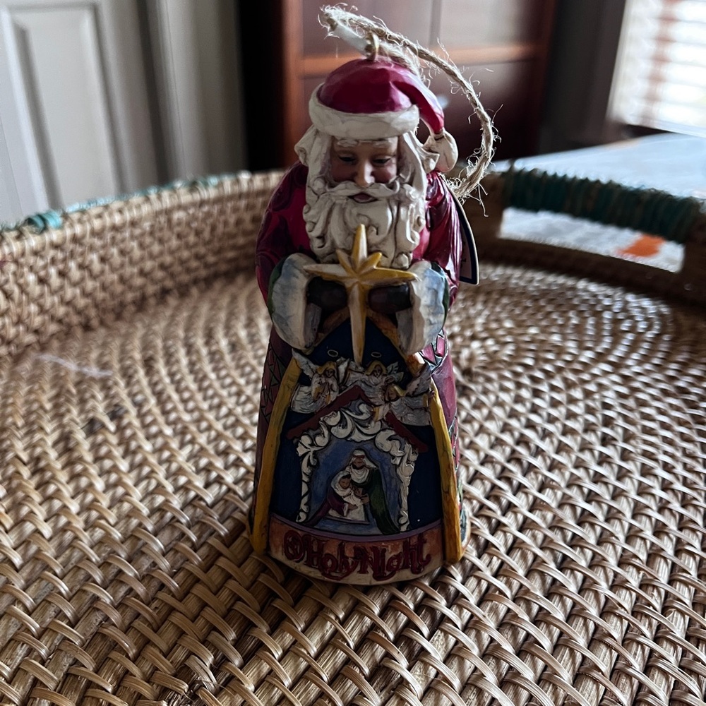 Jim Shore Santa Claus O Holy Night Ornament